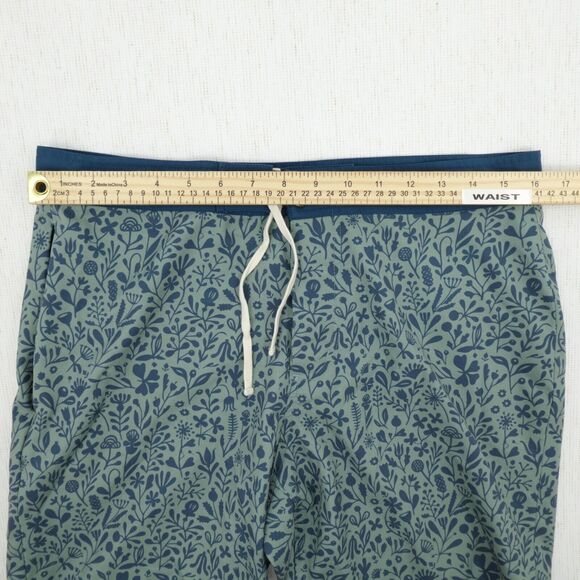 Taylor Stitch Bo Boardie Board Shorts Mens 32 Green Sea Floral Surf - Picture 12 of 16